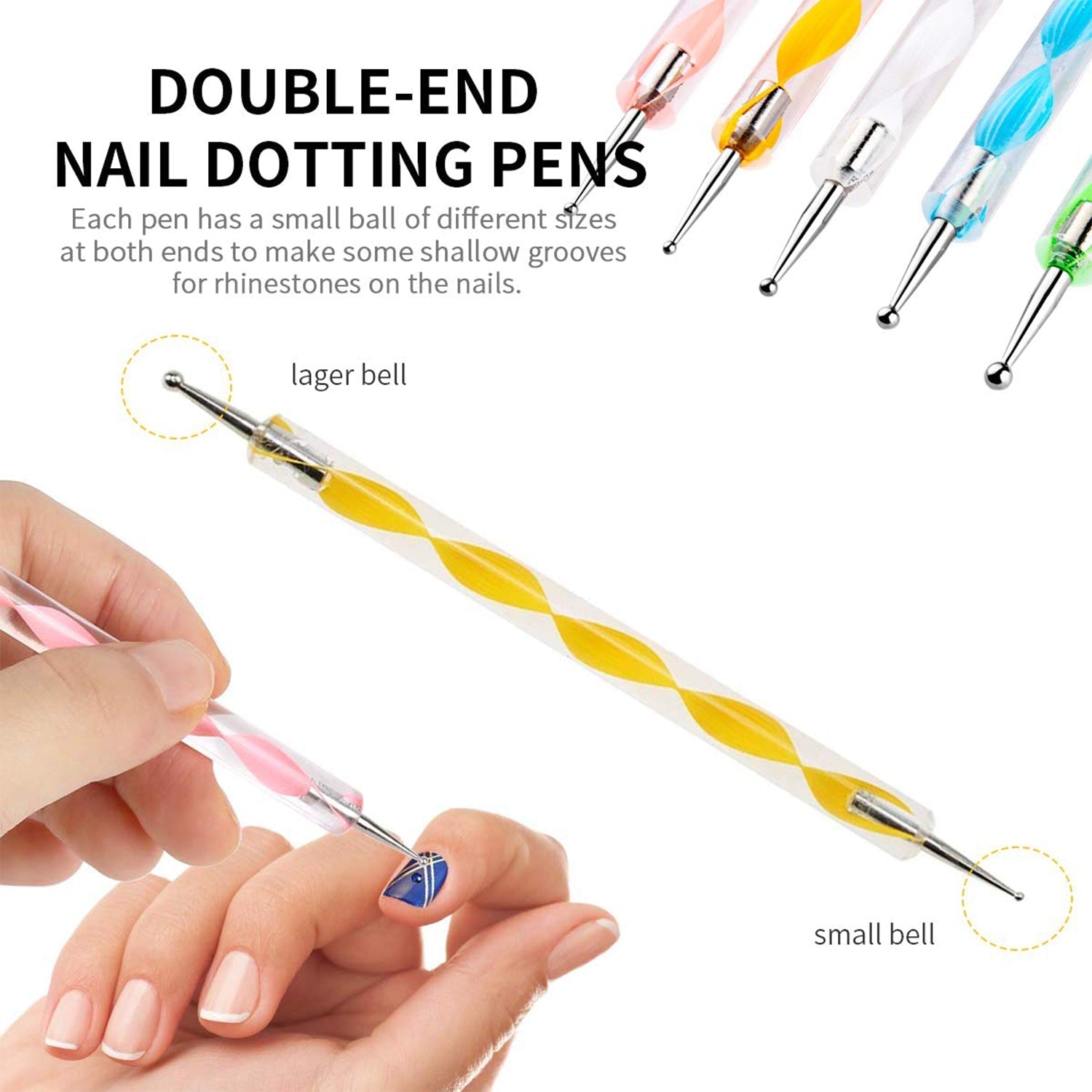 6020 Nail Art Point Pen and Set Used by Women’s and Ladies for Their Fashion Purposes. 