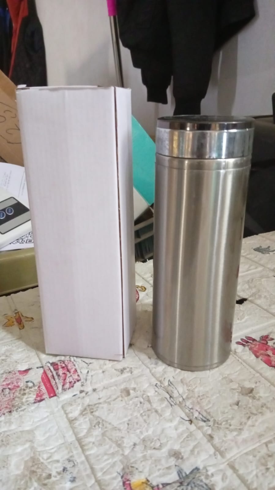 6959 Stainless Steel Thermos Water Bottle | 24 Hours Hot and Cold | Easy to Carry | Rust & Leak Proof | Tea | Coffee | Office| Gym | Home (350ml)