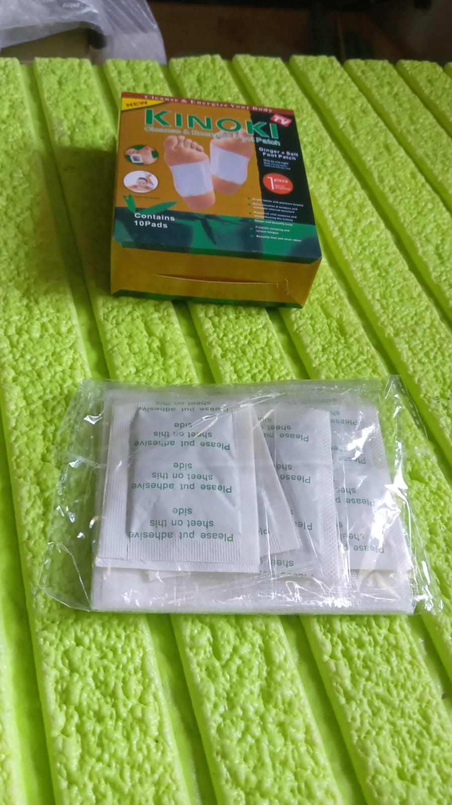 644 kinoki Cleansing Detox Foot Pads, Ginger & salt Foot Patch -10pcs (Free Size, White)