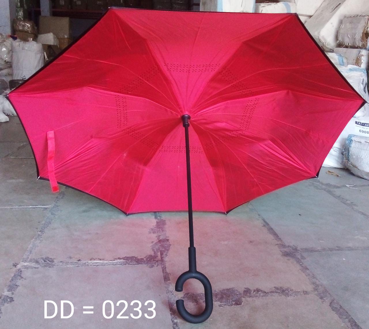 0233 Printed Travel Windproof Umbrella (Reverse Umbrella) 