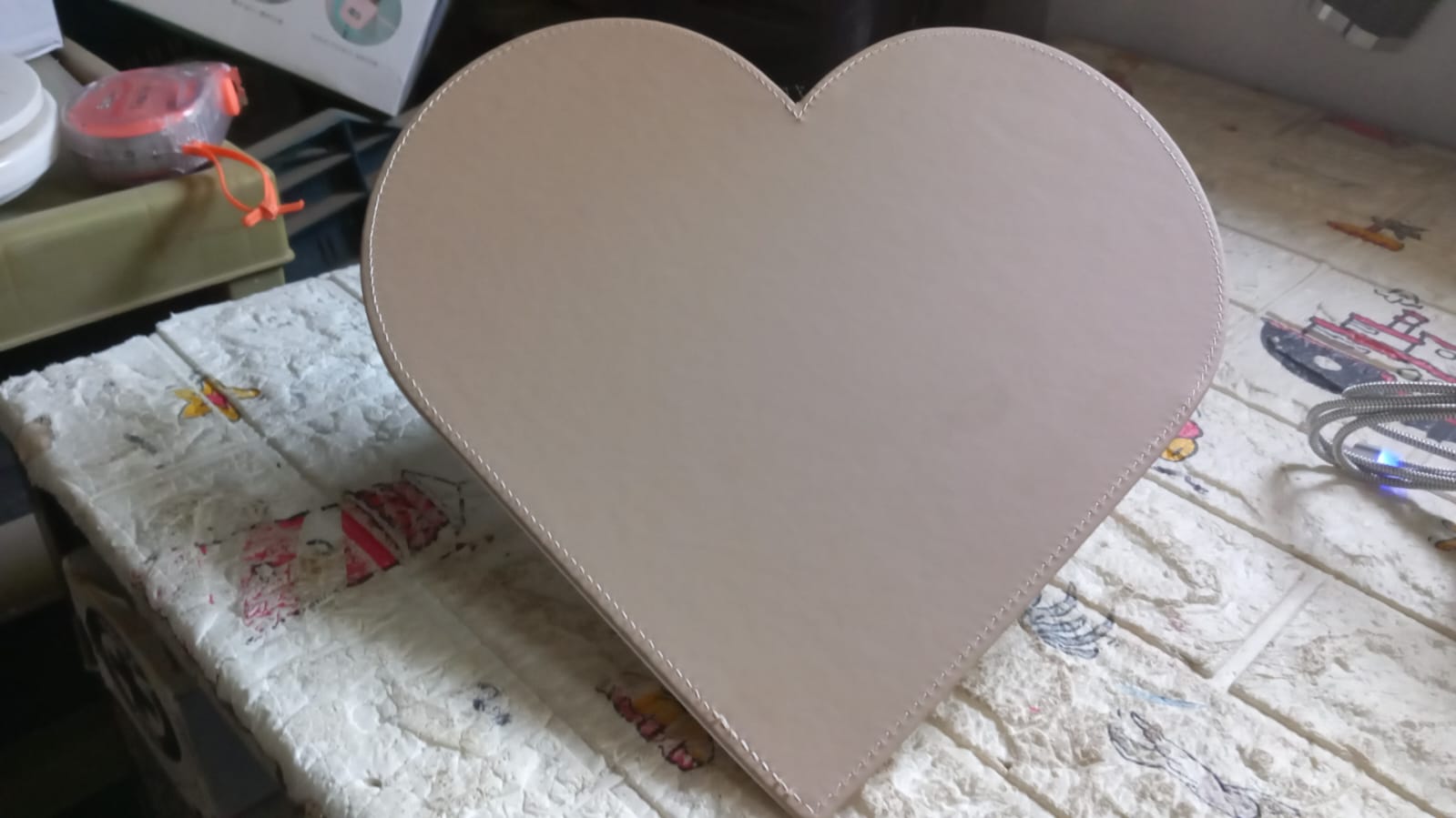 4040 Heart Shape Board For Art and Thick Pad of Heart Shape for Art